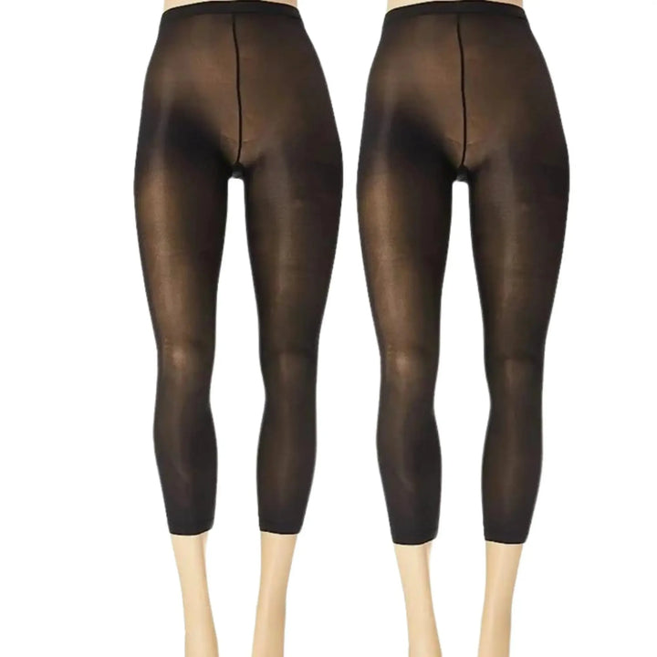 Footless Tights (2 pc set) - Black