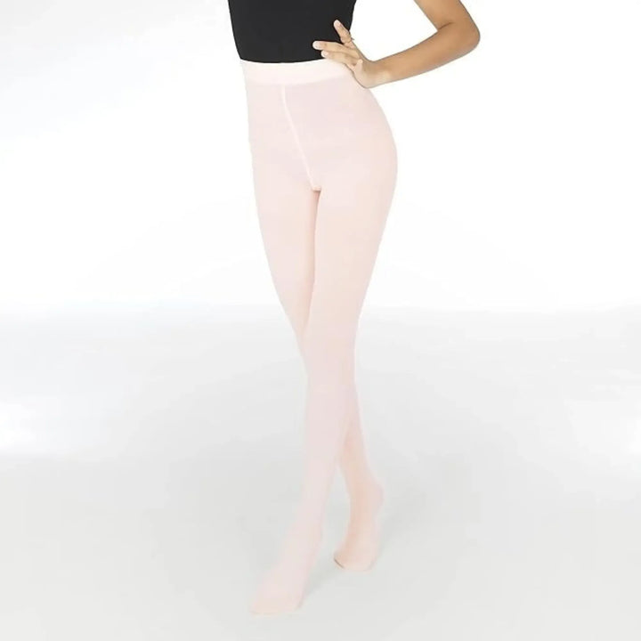 Footed Tights (2 pc set) - Black + Ballet Pink