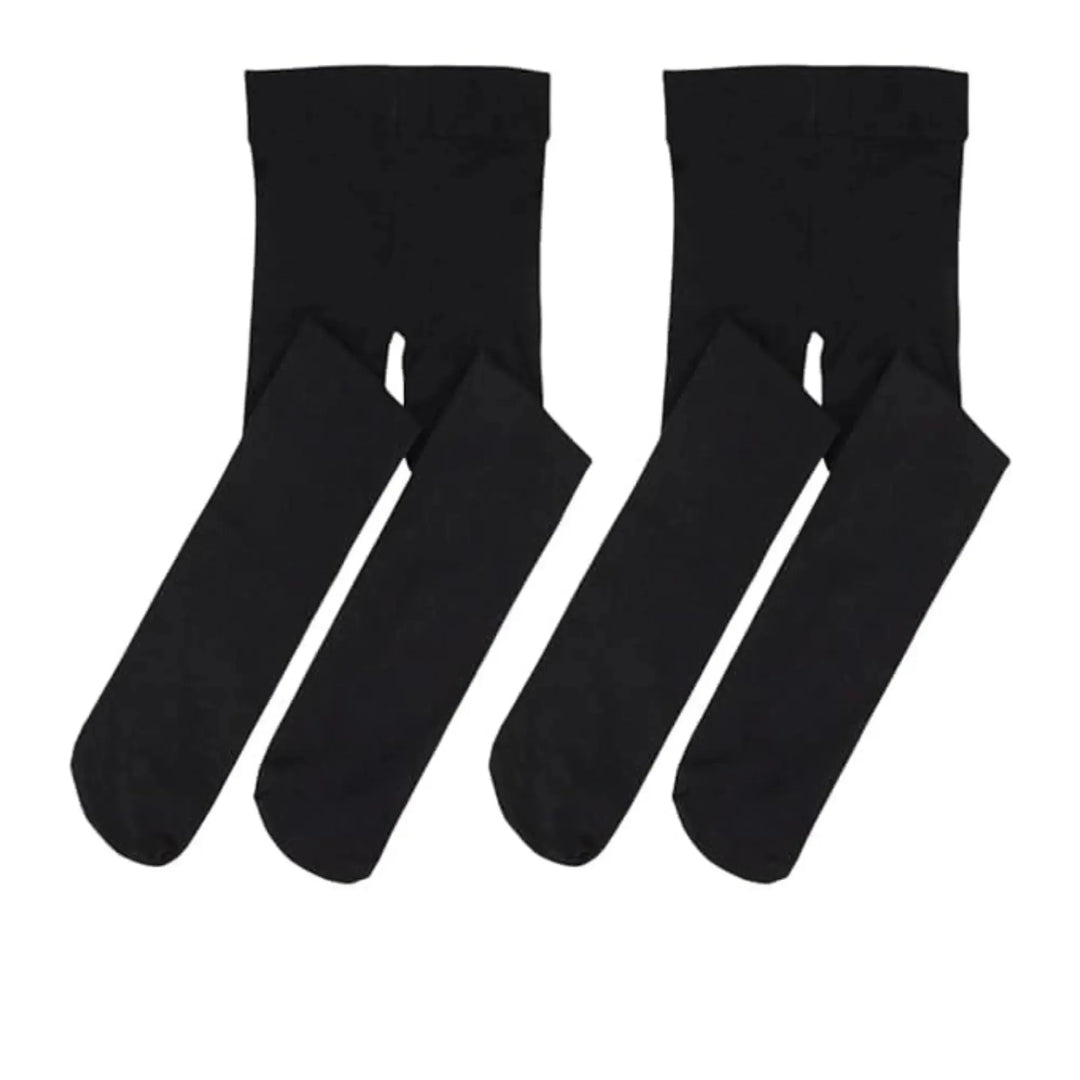 Footed Tights (2 pc set) - Black
