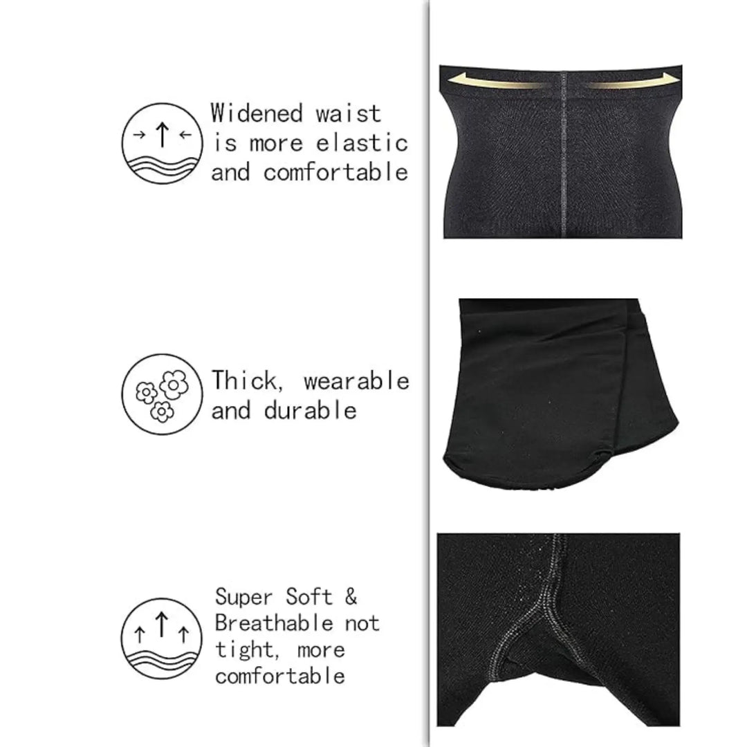 Footed Tights (2 pc set) - Black + Ballet Pink
