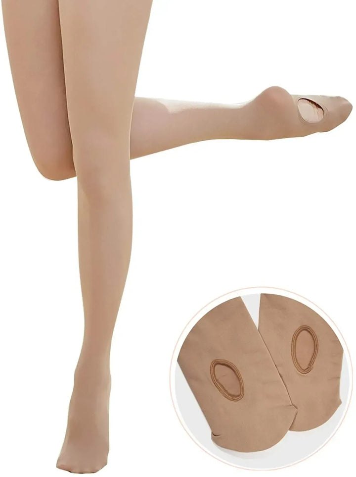 Convertible Tights (3 pc set) - Ballet Pink + Black + Skin