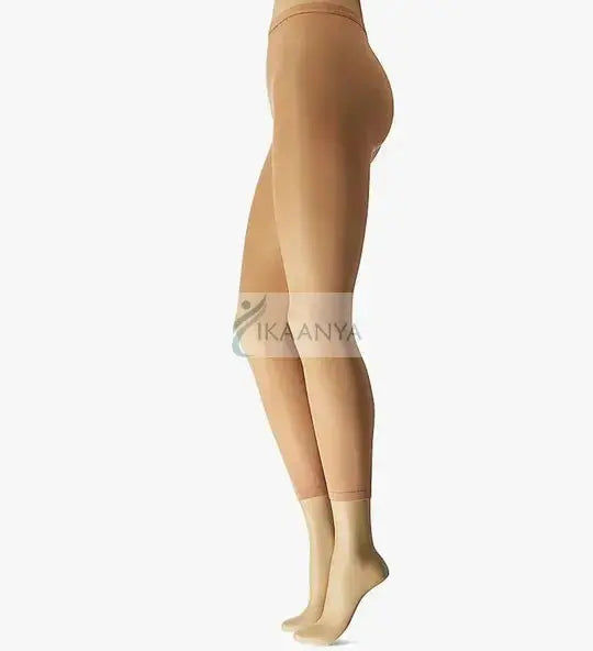 Footless Tights (2 pc set) - Skin + Black