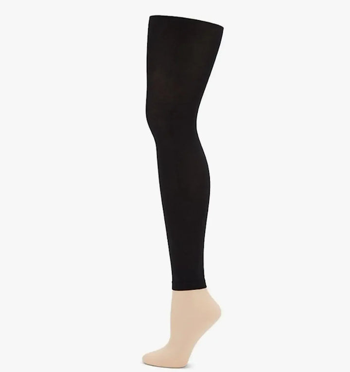 Footless Tights (2 pc set) - Skin + Black