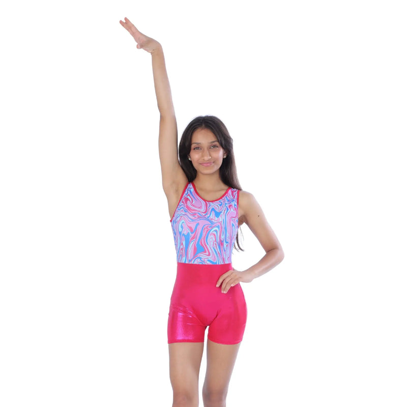 IKAANYA  Unitards Electric Marble Unitard