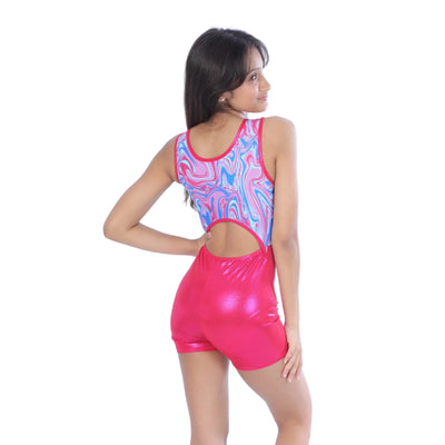 IKAANYA  Unitards Electric Marble Unitard