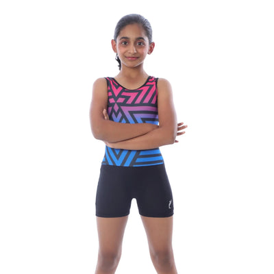 IKAANYA  Unitards Geometric Print-ombre-Unitard/Biketard