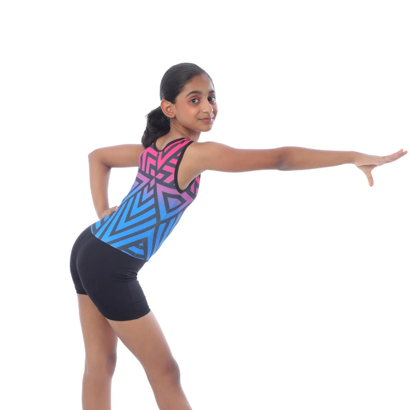 IKAANYA  Unitards Geometric Print-ombre-Unitard/Biketard