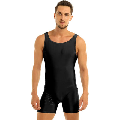 IKAANYA  Unitards Men's Athletic Classic Black Unitard/Biketard 1799.00