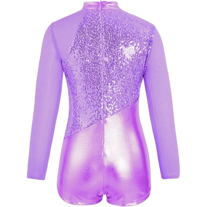 IKAANYA  Unitards Sparkly Dance Unitard with Sequin Accents