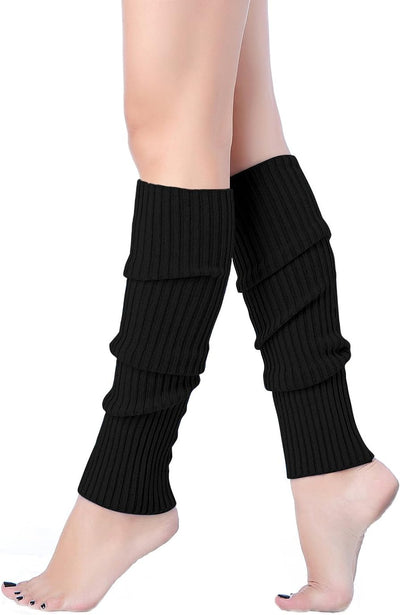 Women 80s Ribbed knitted Leg Warmers
