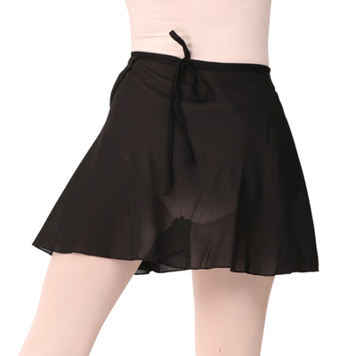 2 Piece Set: Girl's Short Sleeve Leotard with wrap around Skirt