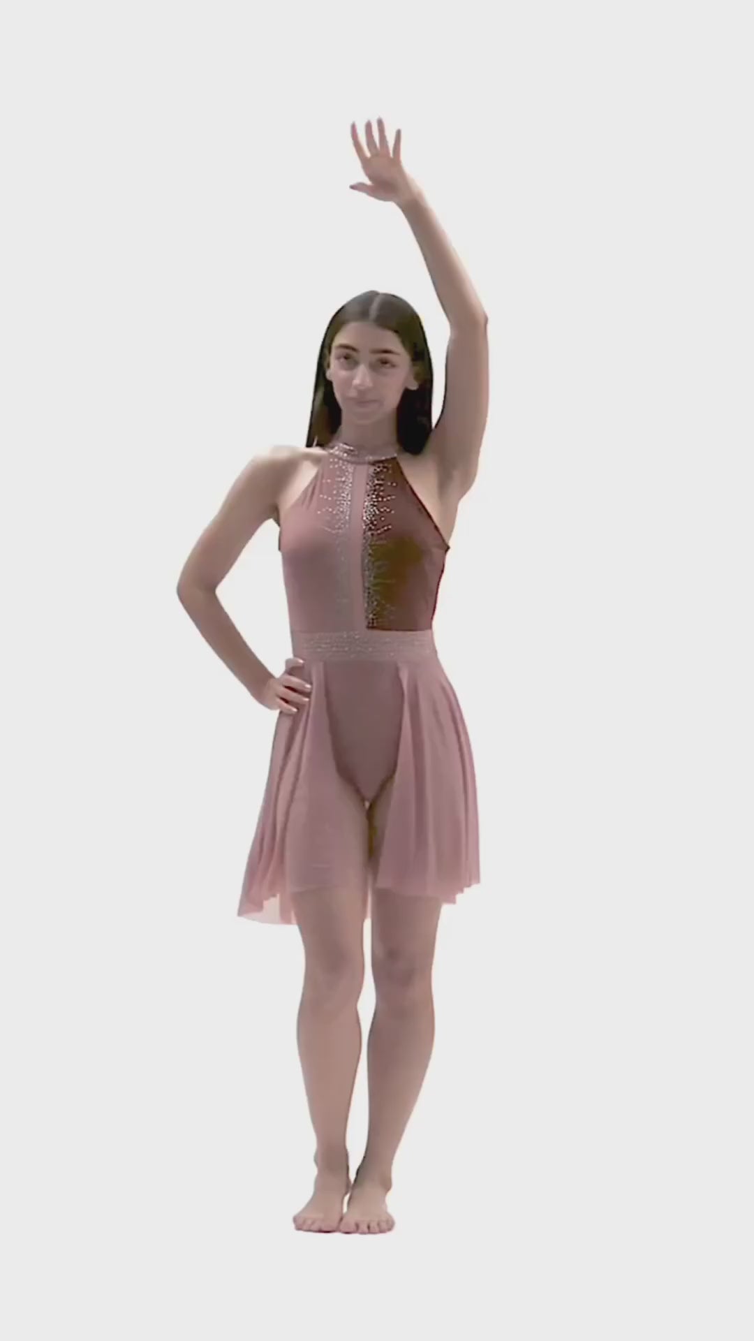 Skirted Rhinestones Dress