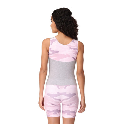 IKAANYA  Combo Camouflage Leotard and Shorts Set