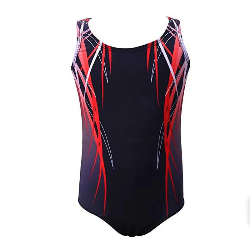 IKAANYA  Combo Red Sublimation Boys Leotard with Shorts combo