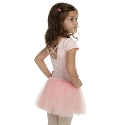 IKAANYA  Dresses Short Sleeve Leotard Tutu Dress