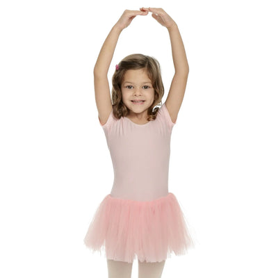 IKAANYA  Dresses Short Sleeve Leotard Tutu Dress