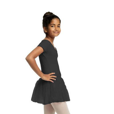 IKAANYA  Dresses Short Sleeve Leotard Tutu Dress