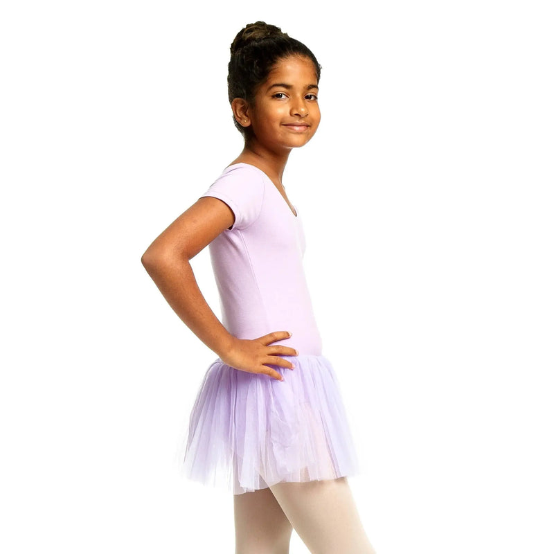 IKAANYA  Dresses Short Sleeve Leotard Tutu Dress