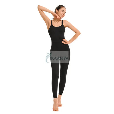 IKAANYA  Unitards Black Full Bodysuit Unitard 3999.00
